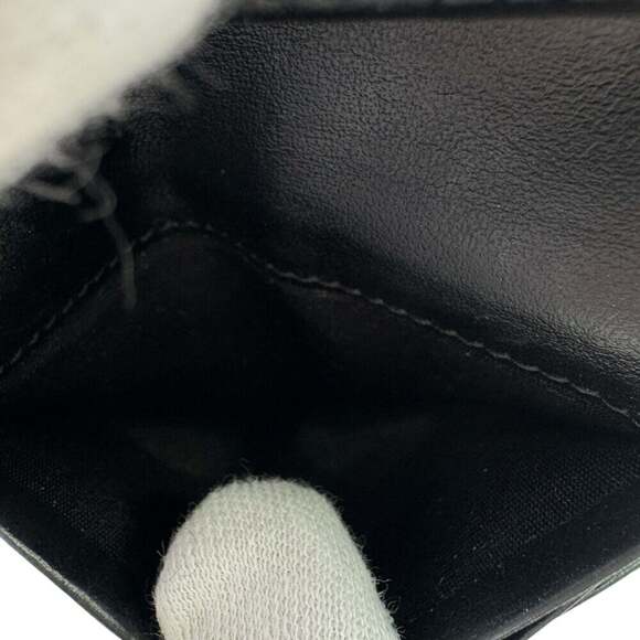 CELINE Triomphe Tri-fold Wallet Black Women's - Picture 15 of 16
